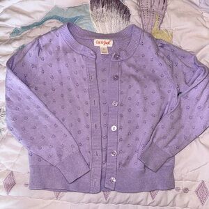 Cat & Jack Lavender Cardigan Sweater
